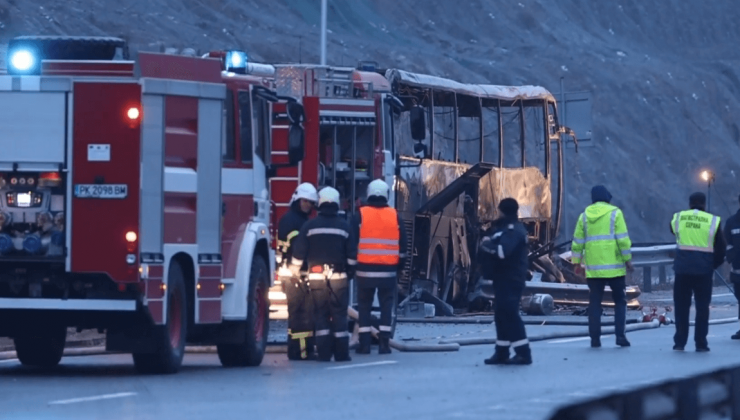 İstanbul’dan Makedonya’ya giden yolcu otobüsü alev aldı! 46 kişi yanarak öldü