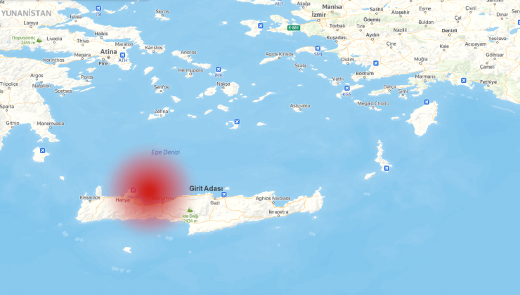 Akdeniz’de deprem: Girit Adası’nda 5,5 büyüklüğünde deprem oldu