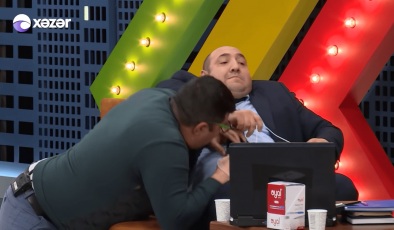 Muharrem Sarıkaya attığı tokatla, Azerbaycan’da skeç konusu oldu